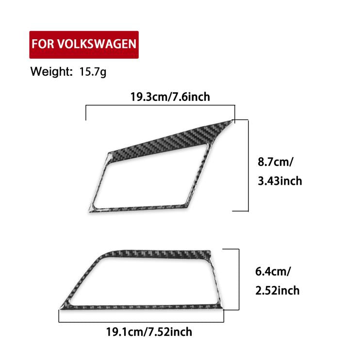 For Volkswagen Sagitar 2019-2023 2pcs /Set Left-hand Drive Left & Right Air Outlet Stickers