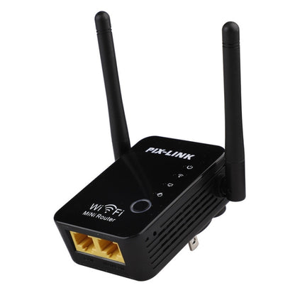 PIX-LINK 2.4G 300Mbps WiFi Signal Amplifier Wireless Router Dual Antenna Repeater