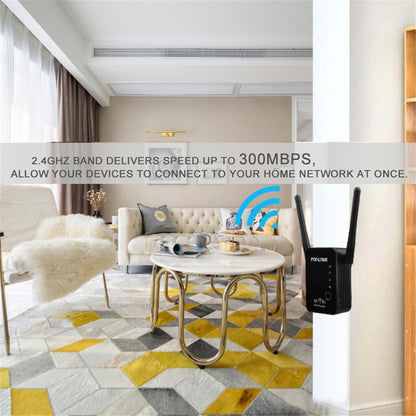 PIX-LINK 2.4G 300Mbps WiFi Signal Amplifier Wireless Router Dual Antenna Repeater