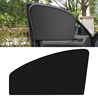 Heat-insulating Opaque Vinyl Coated Magnetic Car Curtains, Full Blackout Principal Drive, Full Blackout Co-pilot, Full Blackout Rear Row, Titanium Silver Principal Driver, Titanium Silver Co-pilot, Titanium Silver Rear Row