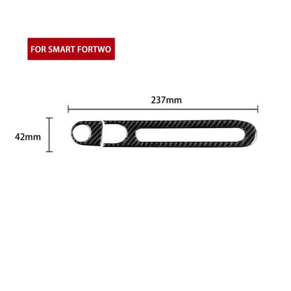 For 2011-2015 Mercedes-Benz Smart Left-Hand Drive 2pcs /Set Glove Box Handle Stickers, Left-Hand Drive