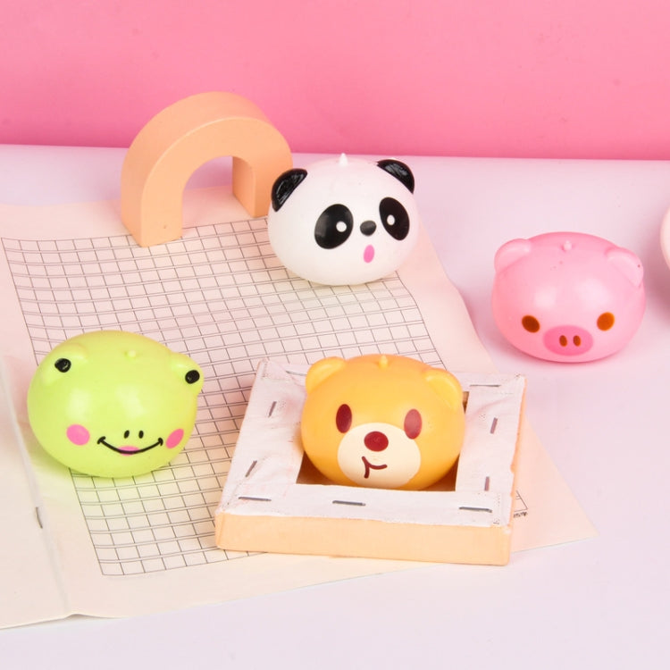 Decompression Cartoon Animal Squeeze and Play Children Pressing Buns Decompression Venting Balls, Cartoon Animal