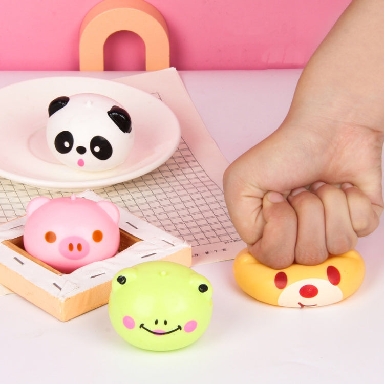 Decompression Cartoon Animal Squeeze and Play Children Pressing Buns Decompression Venting Balls, Cartoon Animal