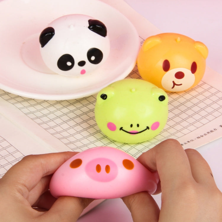 Decompression Cartoon Animal Squeeze and Play Children Pressing Buns Decompression Venting Balls, Cartoon Animal