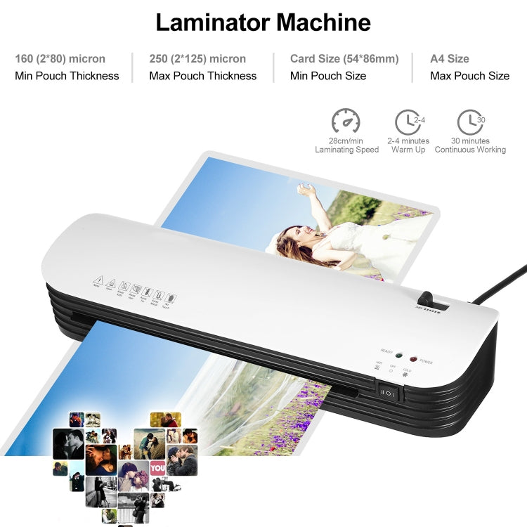 Osmile SL299 A4 Laminator Machine Set With 15 Laminating Pouches Paper Cutter Corner Rounder, 3-in-1 Set