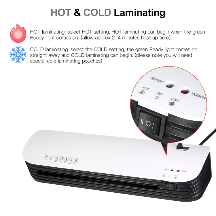 Osmile SL299 A4 Laminator Machine Set With 15 Laminating Pouches Paper Cutter Corner Rounder, 3-in-1 Set