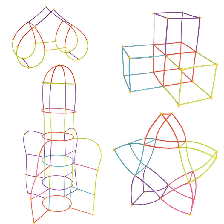 DIY Plastic 4D Straw Building Blocks Joint Funny Development Toys, 50pcs Pipe+50 Connectors, 100pcs Pipe+50 Connectors, 100pcs Pipe+100 connectors, 150pcs Pipe+150 connectors, 200pcs Pipe+200 Connectors, 250pcs Pipe+250 Connectors