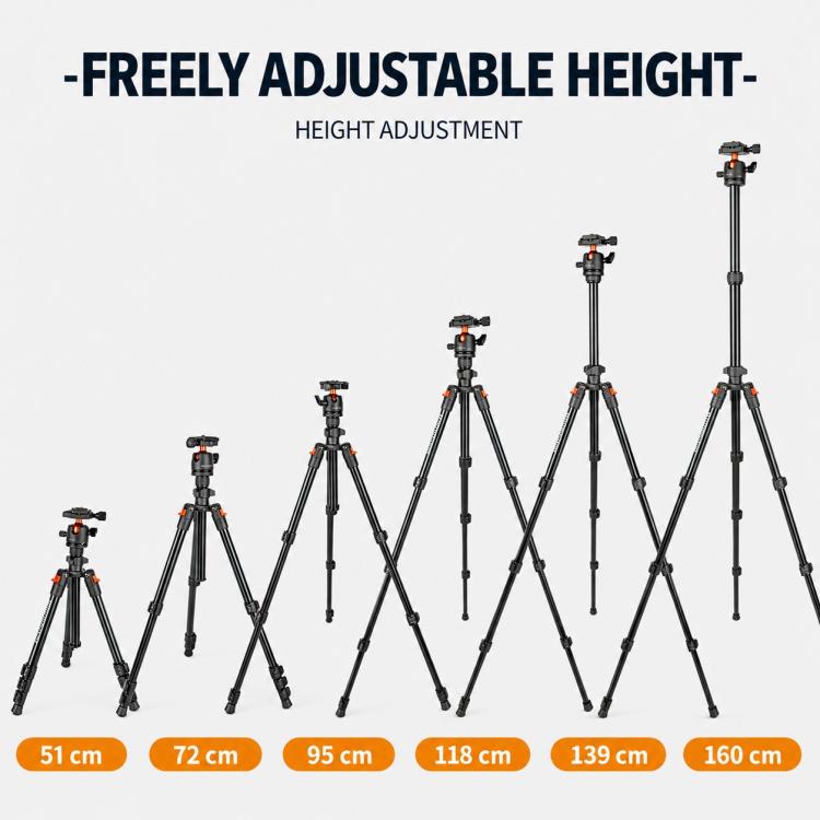 DSLR Tripod Photography Stand Portable Cell Phone Micro SLR Tripod, K268+KJ36