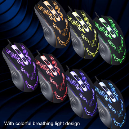 Chasing Leopard USB Illuminated Gaming Optical 1.3m Wired Mouse, 139