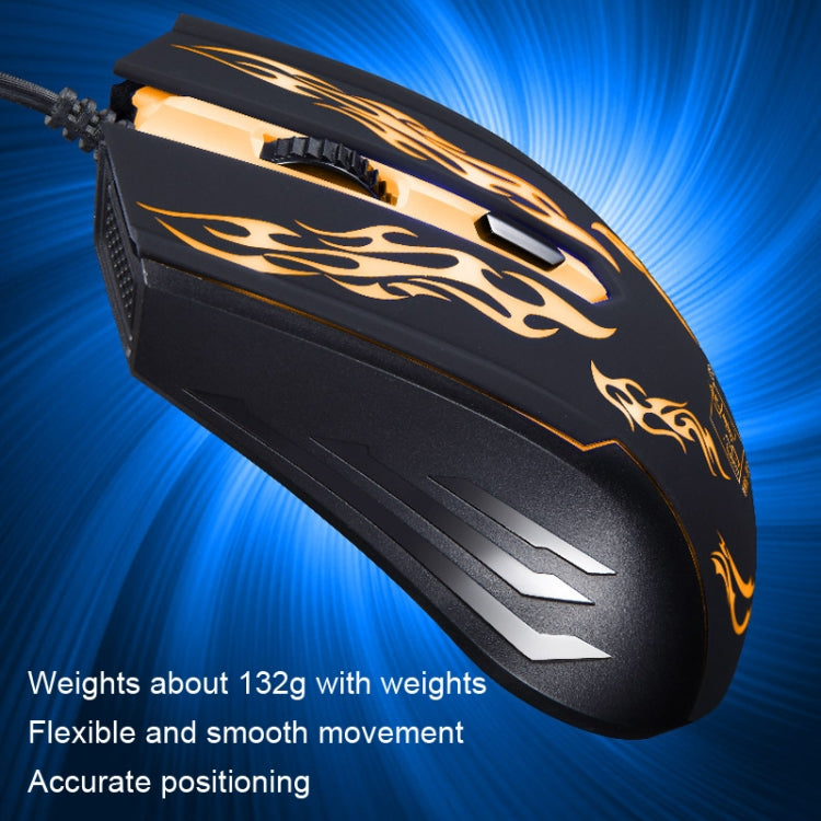 Chasing Leopard USB Illuminated Gaming Optical 1.3m Wired Mouse, 139