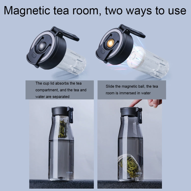 Nobvan Magic Ball Magnetic Bomb Tea Warehouse Tritan Large Capacity Sports Cup, 550ml (Transparent), 550ml (Gray), 800ml (Transparent), 800ml (Blue ), 800ml (Purple), 1000ml (Transparent), 1000ml (Gray), 1200ml (Transparent), 1200ml (Gray)
