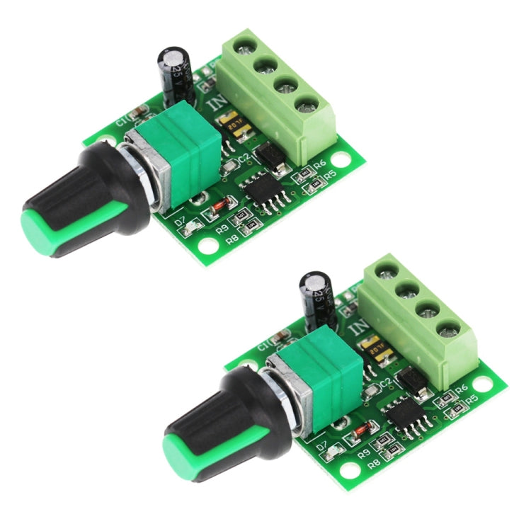 2pcs 1.8V/3V/5V/6V/12V 2A PWM DC Motor Governor Switch, 1803BK 1.8V/3V/5V/6V/12V 2A