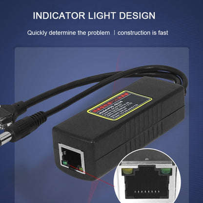 POE-4812G POE Splitter IEEE 802.3AF Standard 12V Output 48V Input for CCTV IP camera Security System, POE-4812G