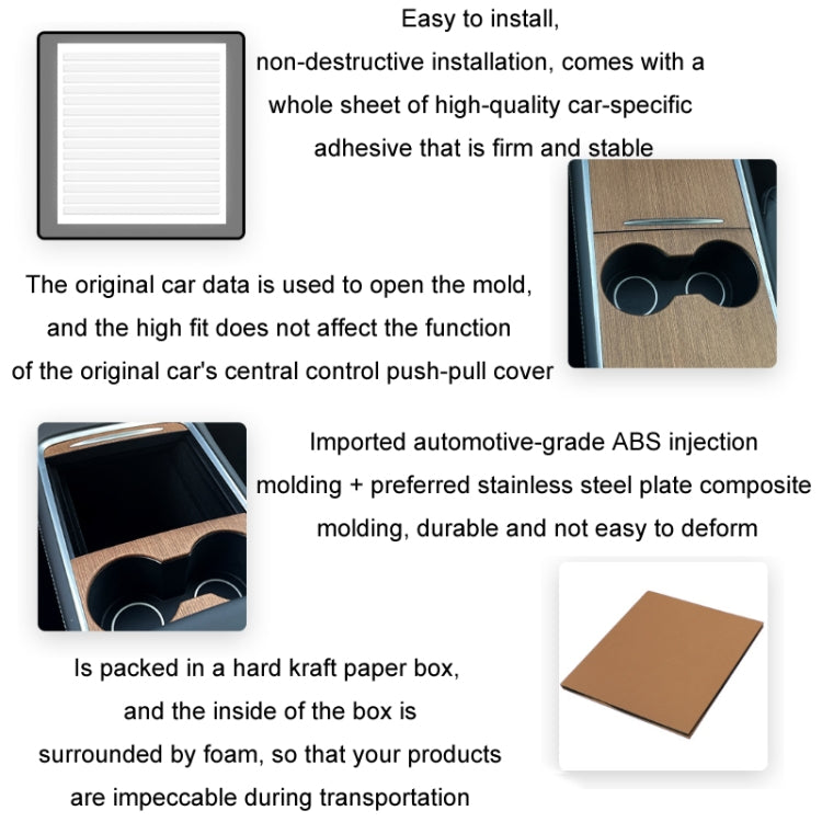 For Tesla Model3/Y Central Control Panel Modification Anti-Scratch Protective Sticker