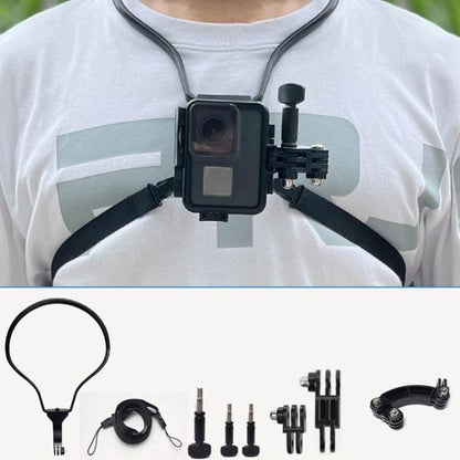 TUYU Camera Neck Holder Mobile Phone Chest Strap Mount  For Video Shooting//POV, Standard (Black), Standard (Blue), With Phone Clip (Black), With Phone Clip (Blue), Vertical Shooting (Black), Vertical Shooting (Blue), Vertical +Phone Clip (Black)