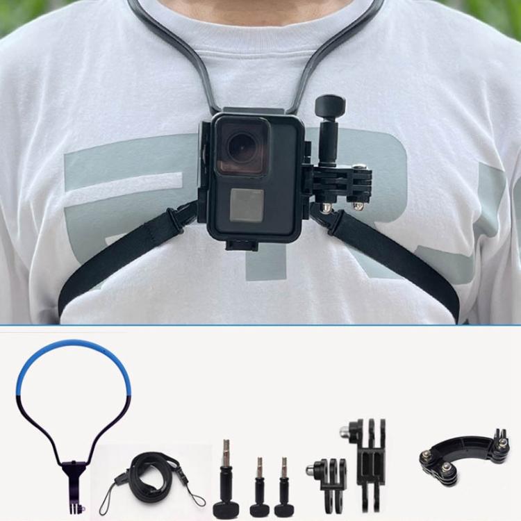 TUYU Camera Neck Holder Mobile Phone Chest Strap Mount  For Video Shooting//POV, Standard (Black), Standard (Blue), With Phone Clip (Black), With Phone Clip (Blue), Vertical Shooting (Black), Vertical Shooting (Blue), Vertical +Phone Clip (Black)