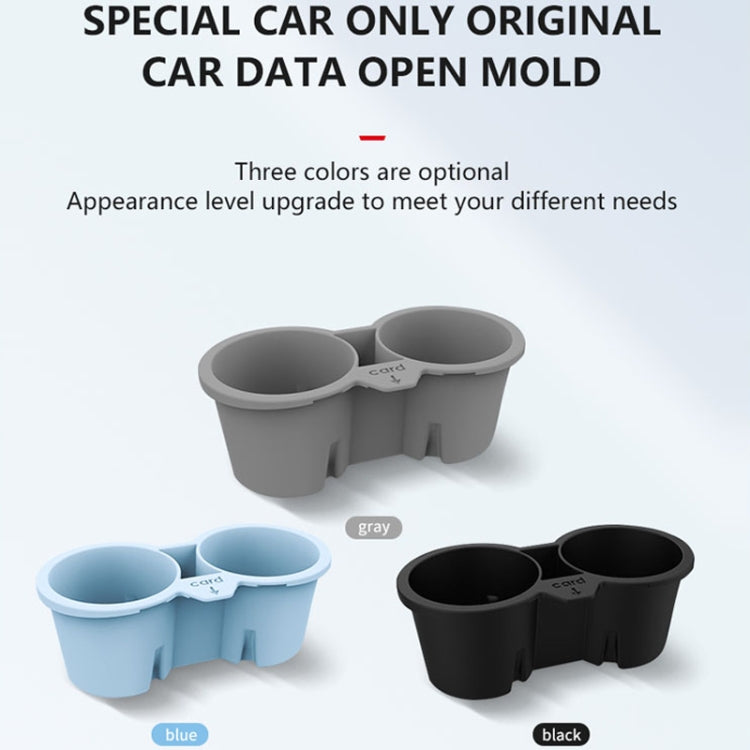 For Tesla Model3/Y Central Control Storage Silicone Cup Stopper, Silicone Cup Stopper(Grey), Silicone Cup Stopper(Blue), Silicone Cup Stopper(Black)
