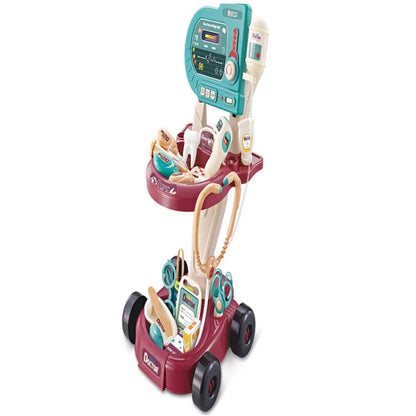 Play House Toy Set Simulation Doctor Cart, 24 In 1, 29 In 1
