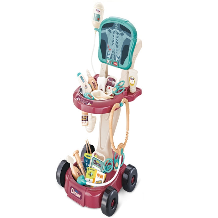 Play House Toy Set Simulation Doctor Cart, 24 In 1, 29 In 1