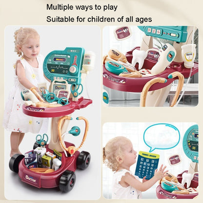Play House Toy Set Simulation Doctor Cart, 24 In 1, 29 In 1