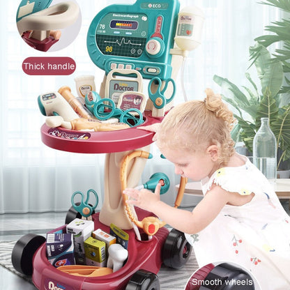 Play House Toy Set Simulation Doctor Cart, 24 In 1, 29 In 1