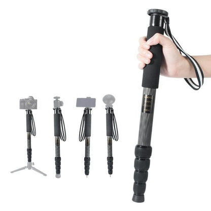 Carbon Fiber DSLR Camera Monopod Mountaineering Stick Photography Selfie Holder, P285C