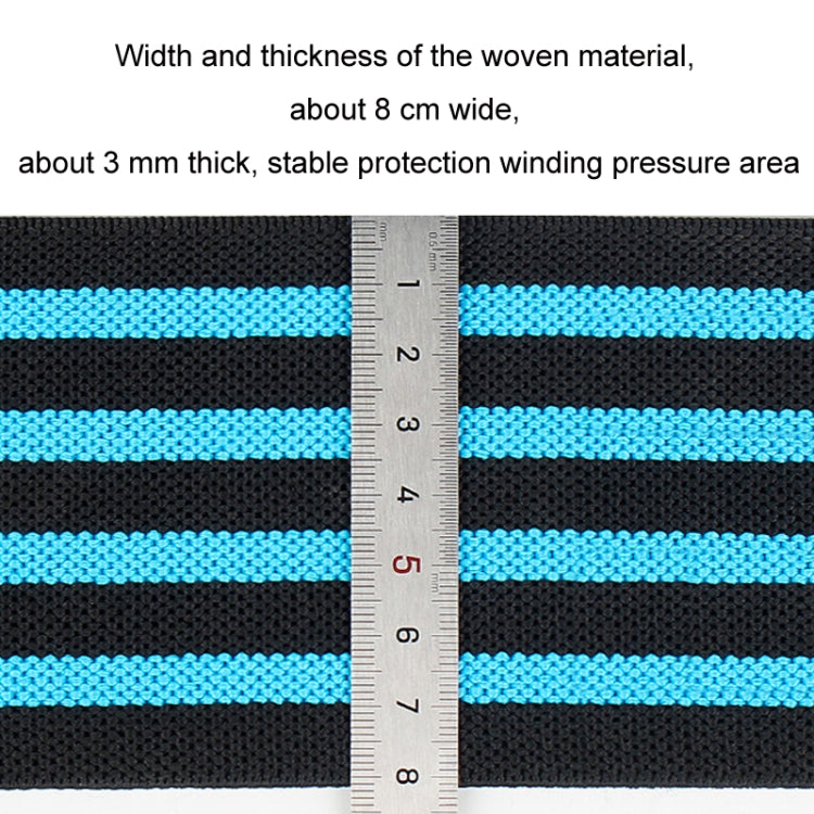 Elastic Squat Knee Strap Strength Training Protector Strap, Black Red, Black Gray, Black Orange, Black Sapphire, Black Sky Blue, Black Yellow