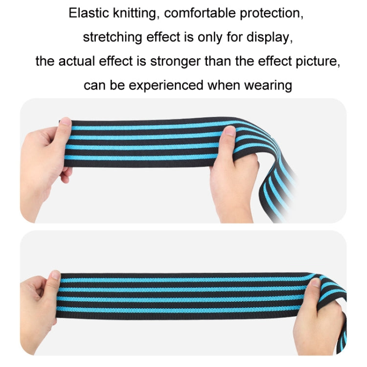 Elastic Squat Knee Strap Strength Training Protector Strap, Black Red, Black Gray, Black Orange, Black Sapphire, Black Sky Blue, Black Yellow