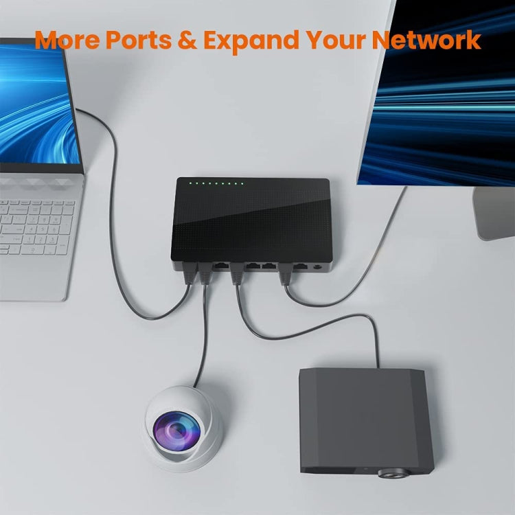 Tenda SG108 100/1000M Desktop Network Switch 8 Port Gigabit Desktop Switch Ethernet Switch LAN Hub, EU Plug, US Plug, UK Plug, AU Plug