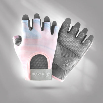 Yoga Sports Gloves Non-slip Shock-absorbing Half-finger Anti-cocoon Gloves, S, M