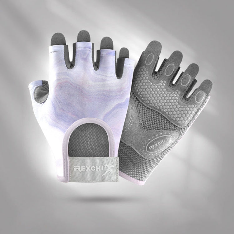 Yoga Sports Gloves Non-slip Shock-absorbing Half-finger Anti-cocoon Gloves, S, M