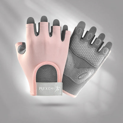 Yoga Sports Gloves Non-slip Shock-absorbing Half-finger Anti-cocoon Gloves, S, M