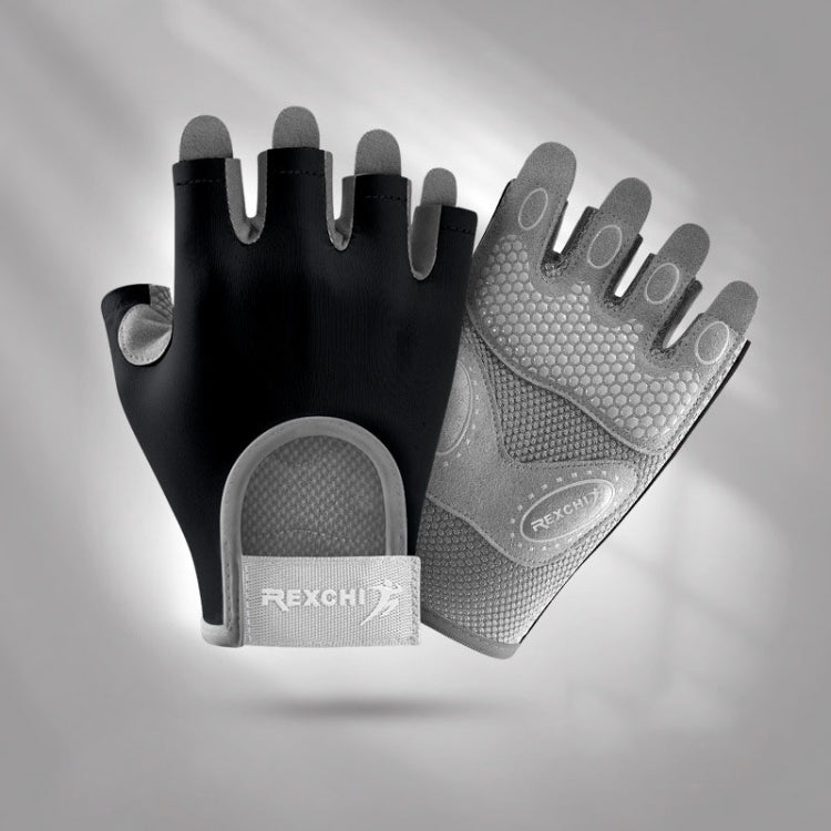 Yoga Sports Gloves Non-slip Shock-absorbing Half-finger Anti-cocoon Gloves, S, M