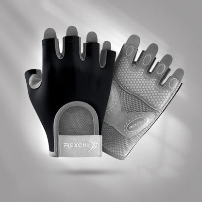 Yoga Sports Gloves Non-slip Shock-absorbing Half-finger Anti-cocoon Gloves, S, M