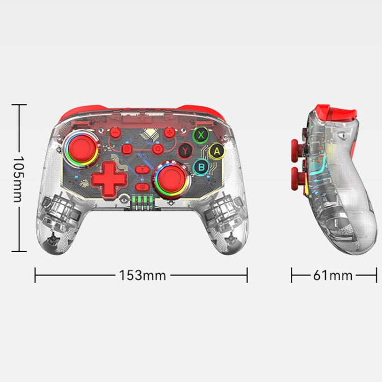 For PS3 / PS4 Dual Vibration Wireless Gamepad With RGB Lights, S10 (Red), S10 (Blue), S10 (Green)