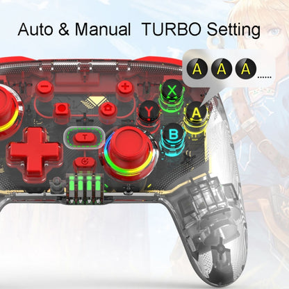For PS3 / PS4 Dual Vibration Wireless Gamepad With RGB Lights, S10 (Red), S10 (Blue), S10 (Green)