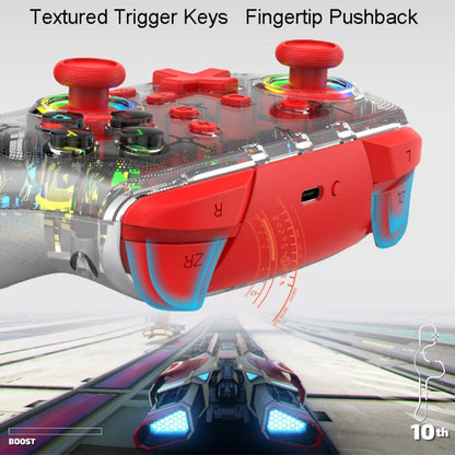 For PS3 / PS4 Dual Vibration Wireless Gamepad With RGB Lights, S10 (Red), S10 (Blue), S10 (Green)
