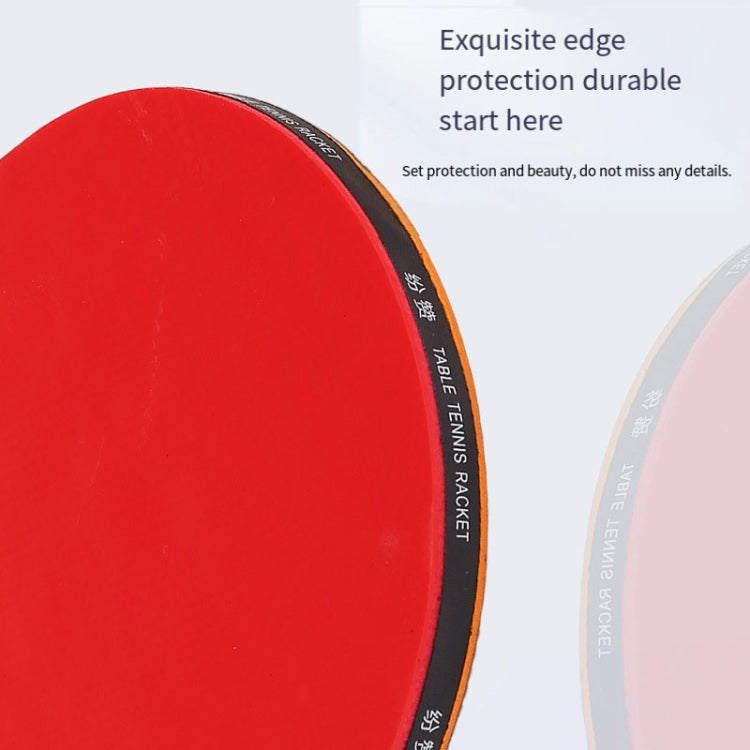 4 Star Table Tennis Racquet with 3 Balls & Bag Set, Long Handle, Short Handle