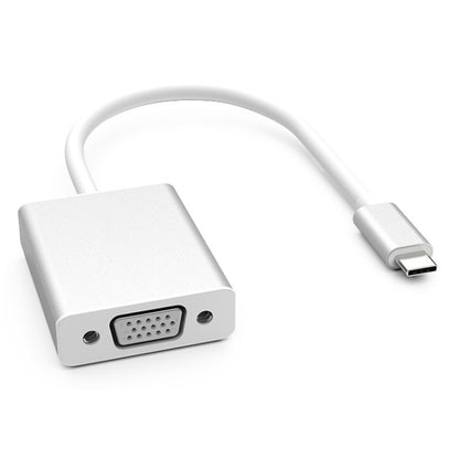 USB-C/Type-C To VGA HD Converter 1080P Laptop Connecting Display Mobile Phone Same Screen Line, Type-C To VGA Female