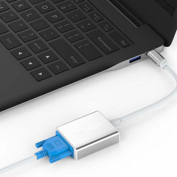 USB-C/Type-C To VGA HD Converter 1080P Laptop Connecting Display Mobile Phone Same Screen Line, Type-C To VGA Female