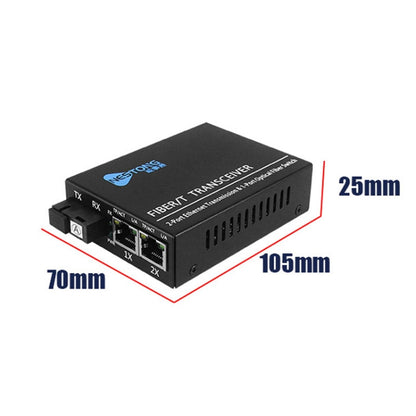 NESTONG 100M Single-Mode Fiber Optic Transceiver POE Photoelectric Converter,CN Plug, 10/100M