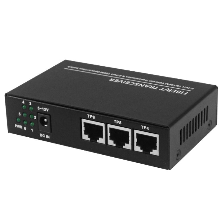 3 Fiber Port & 3 LAN Port 10/100Mbps Ethernet Switch Fiber Optic Switch, 3 Fiber Port & 3 LAN Port  100Mbps