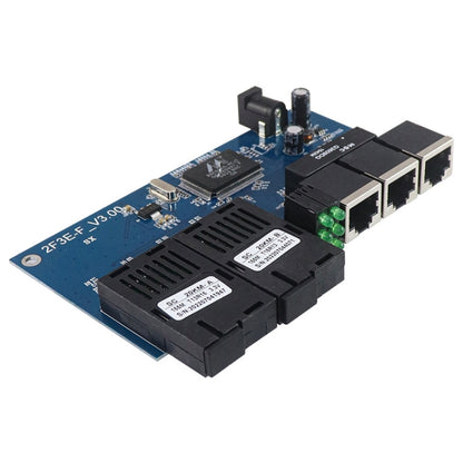 2 Fiber Port+3 Ethernet Port  AB-PCBA 100Mbps Fiber Transceiver, 2 Fiber Port+3 Ethernet Port AB-PCBA