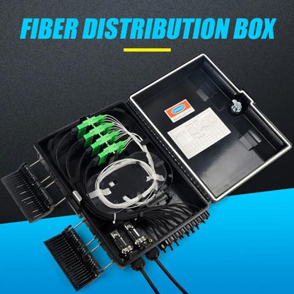 FTTH Distribution Box with 16 PLC Splitter Can Hold Up to 16 Subscribers Drop Cable, 16 Core
