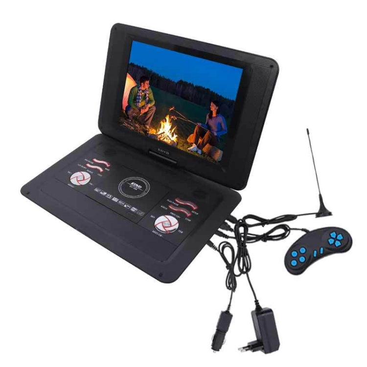 14.1-Inch Screen Portable DVD Player Support USB/SD/AV Input With Gamepad, EU Plug, US Plug, UK Plug