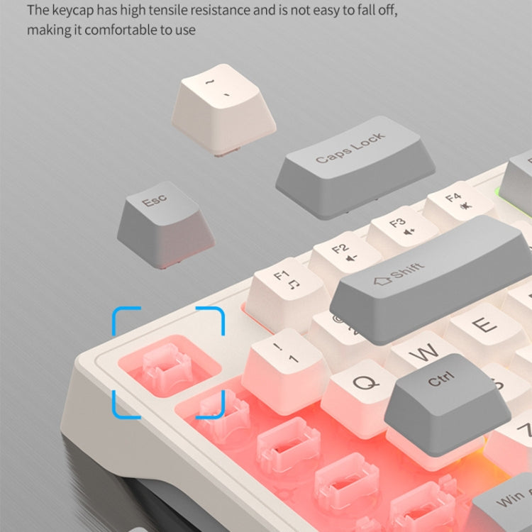 K-Snake Wired E-Sports Keyboard Mouse Mechanical Feel 98 Key Desktop Computer Notebook Keyboard, Keyboard+Mouse (Blue), Keyboard+Mouse (Gray), Keyboard+Mouse (Pink), Single Keyboard (Blue), Single Keyboard (Pink), Single Keyboard (Gray)