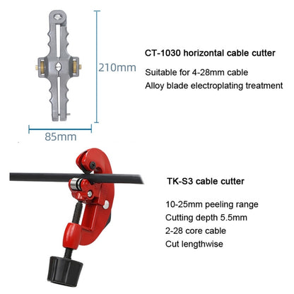 YH-G11 11-In-1 Fiber Optic Tool Kit TK-S3 Cable Knife And Stripping Kit, TK-S3  Kit