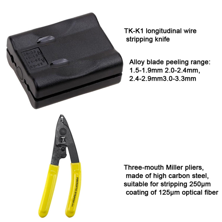 YH-G10  10-in-1 Fiber Optic Tool Kit TK-S6 Cable Knife and Stripping Kit, Cable Knife and Stripping Kit