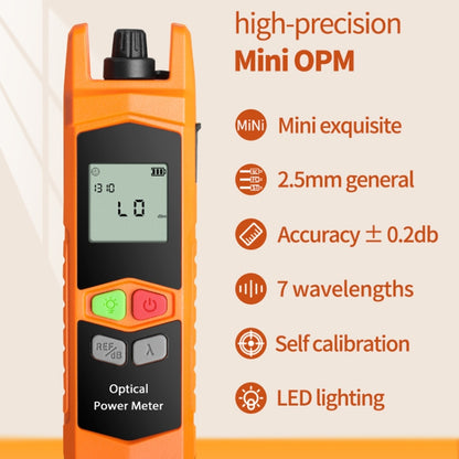 2-in-1 10-30mW Fiber Optic Red Light Pen + Optical Power Meter (-70+6dBm) Set