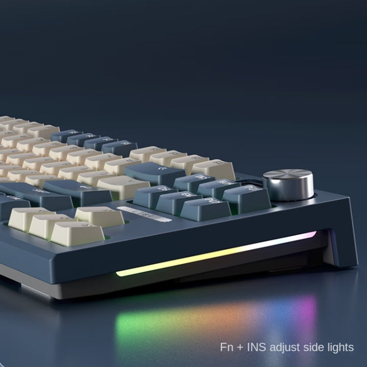 LANGTU LT84 Mechanical Luminous Keyboard, Wired Single-mode Green Shaft (White), Wired Single-mode Red Shaft (White), Wired Single-mode Silver Gray Shaft (White), Wired Single-mode Silver Gray Shaft (Daybreak)...